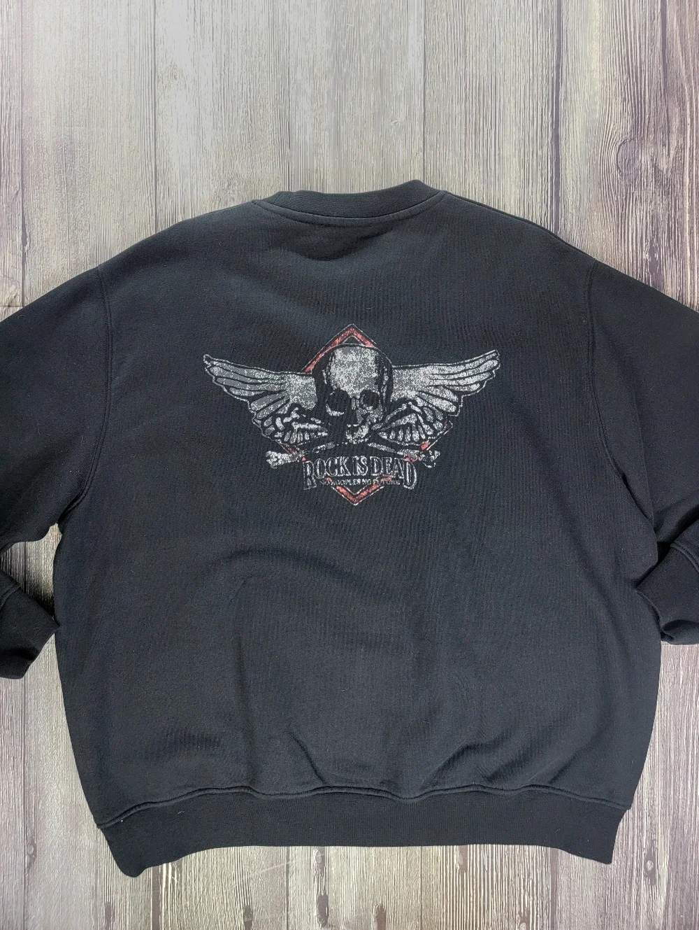 The Kooples NWT-Rock is Dead Crew Neck Pullover Graphic Sweatshirt